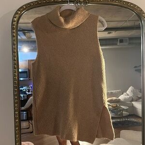 Tan Sleeveless Sweater